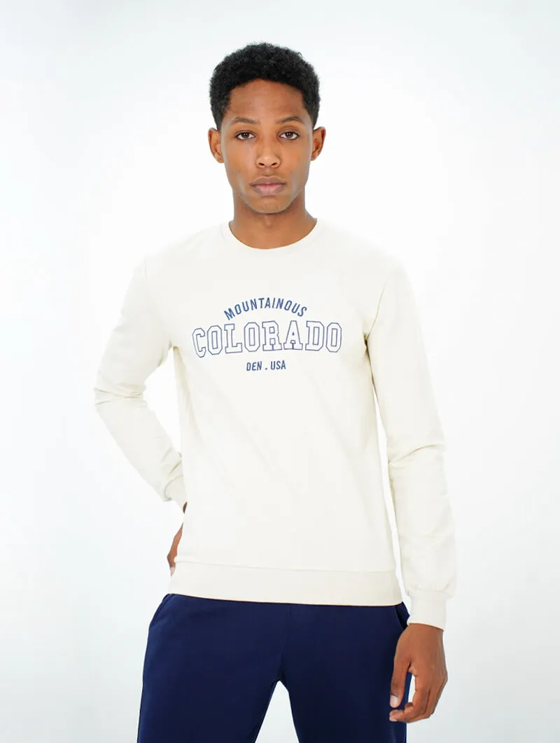 Sweat à col rond imprimé